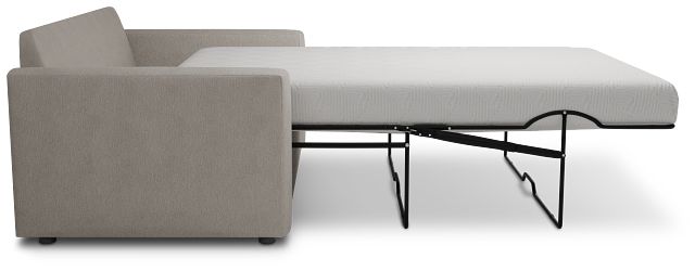Siesta Revenue Beige Fabric Cooling Memory Foam Sleeper