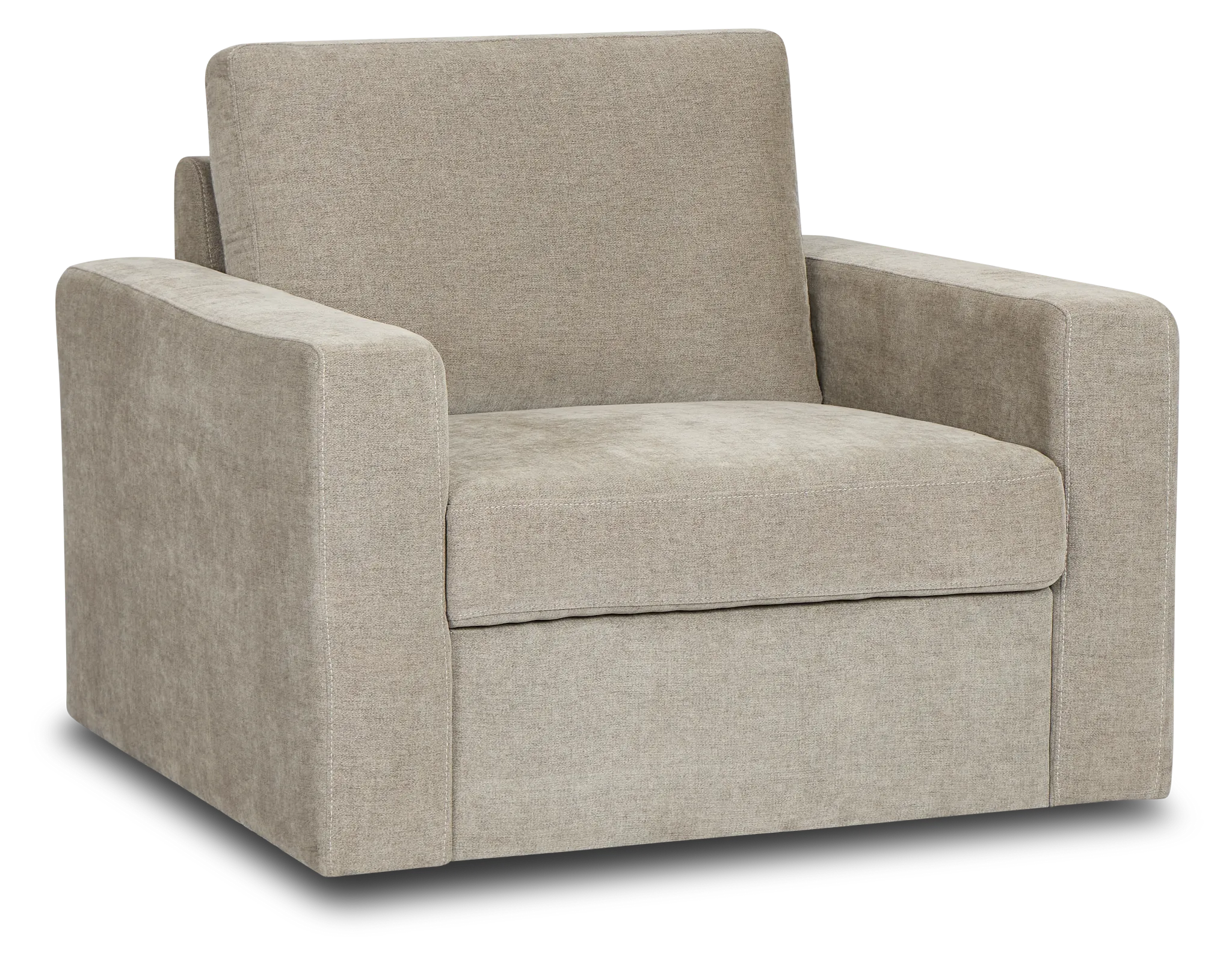 Addie Gray Fabric Swivel Chair