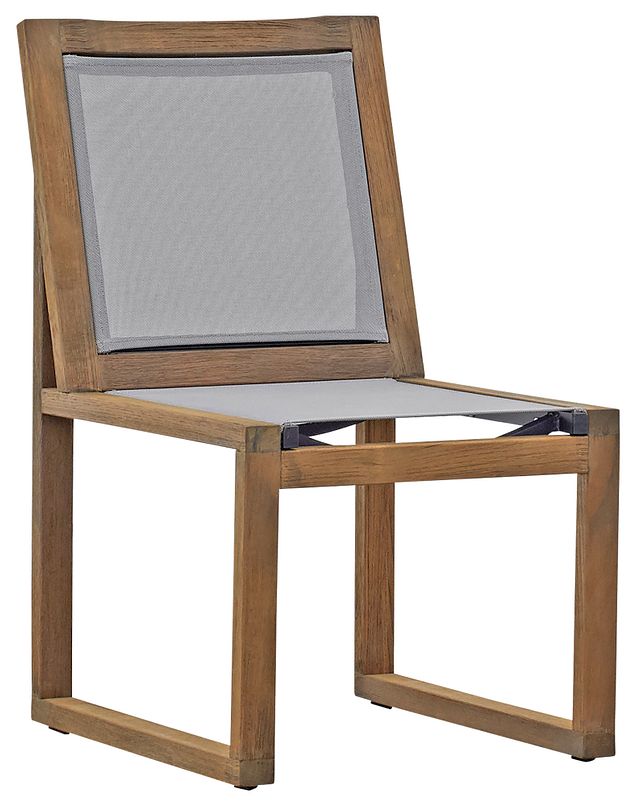 Linear Teak Sling Chair