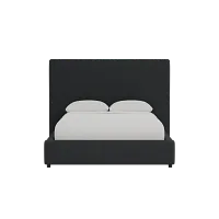 Grayton Elite Black 54" Upholstered Platform Bed