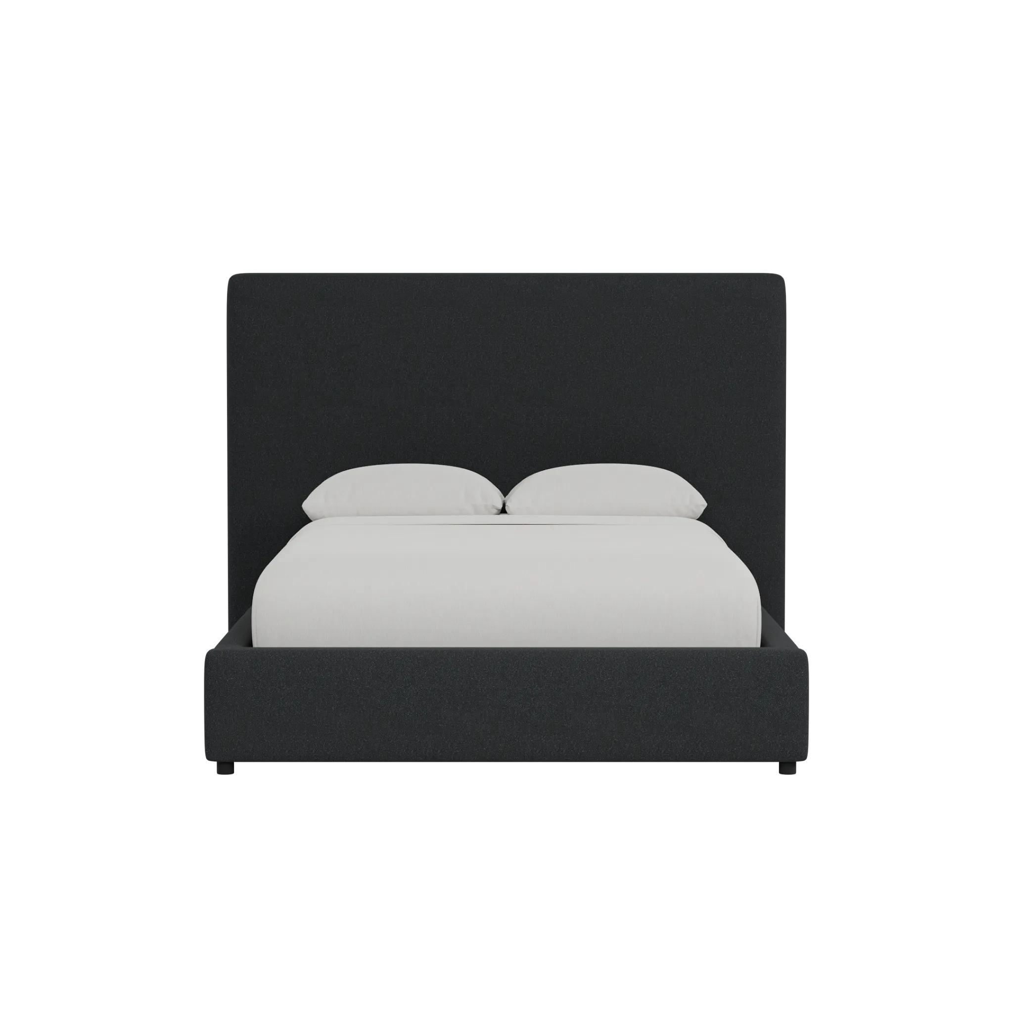 Grayton Elite Black 54" Upholstered Platform Bed