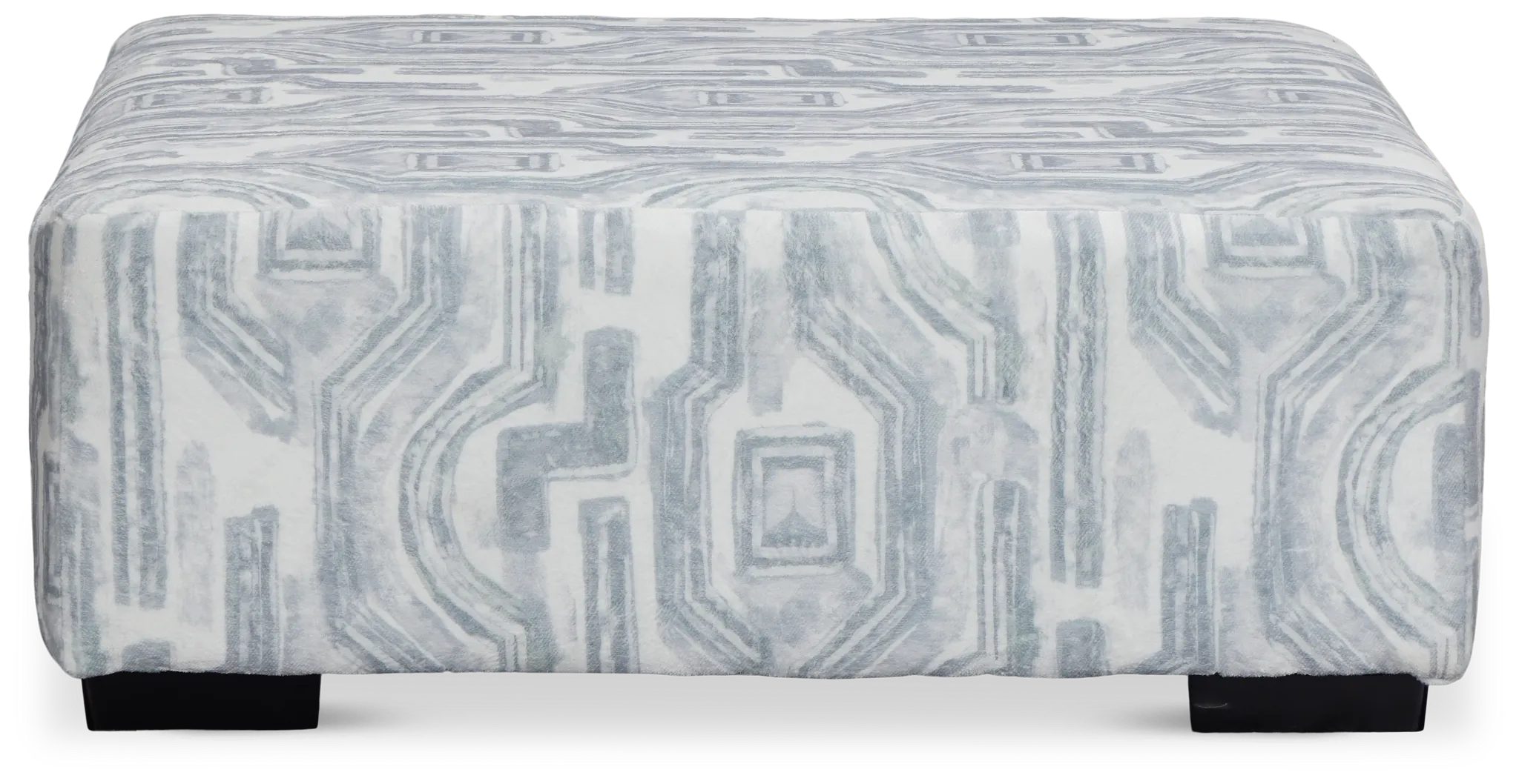 Kylie Light Gray Fabric Cocktail Ottoman