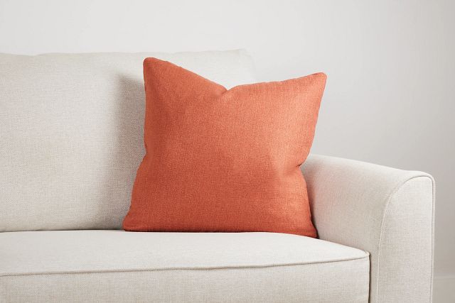 Zeke Orange 20" Accent Pillow