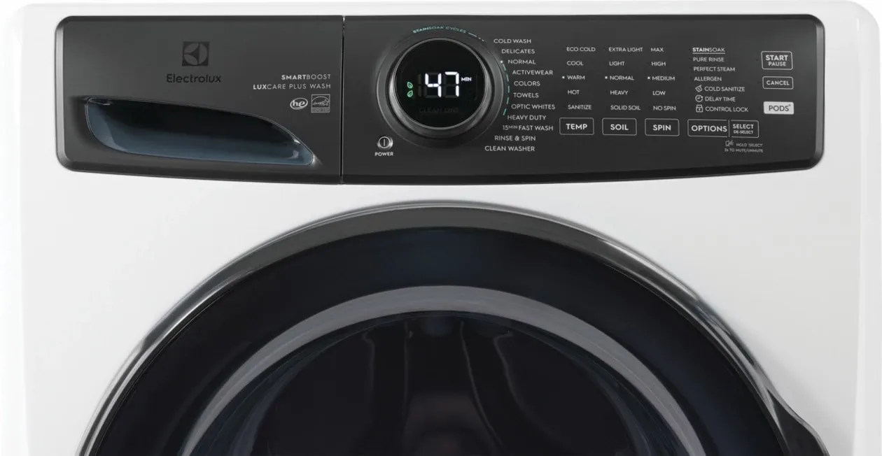 Electrolux 7738 Series White Front Load Washer