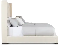 Lacey Beige Uph Platform Bed
