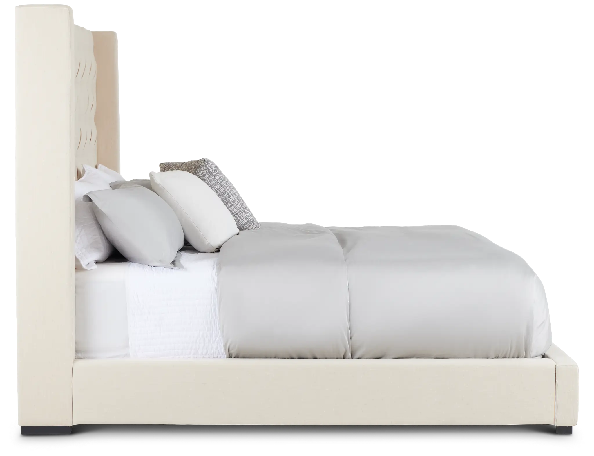 Lacey Beige Uph Platform Bed Lacey Beige Uph Platform Bed