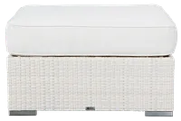 Biscayne White Ottoman