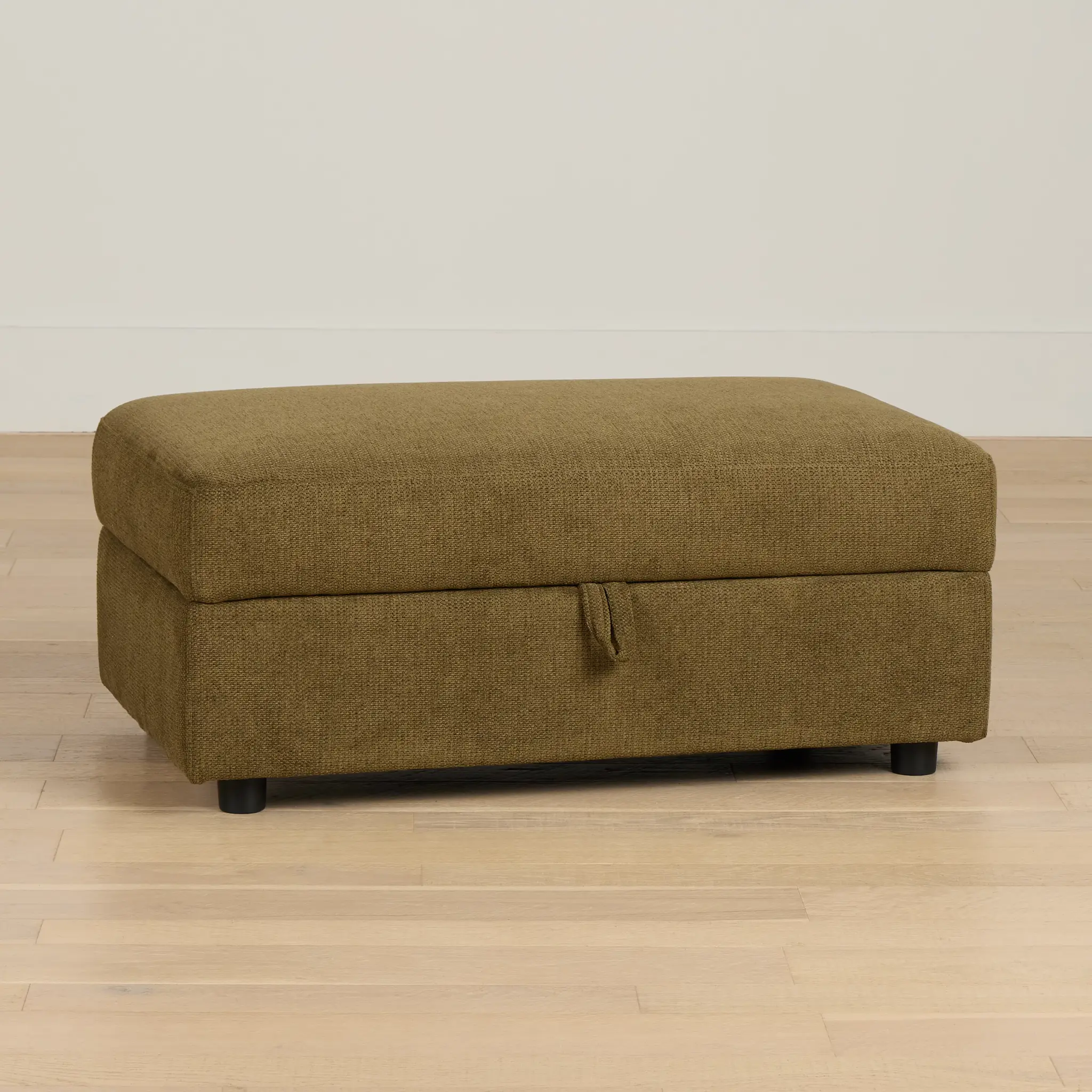 Carmen Green Fabric Storage Ottoman Carmen Green Fabric Storage Ottoman