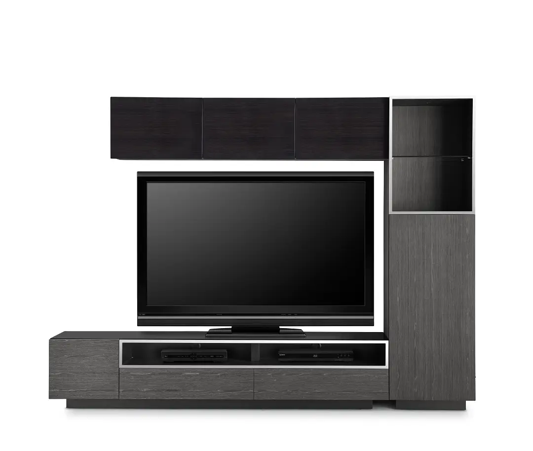 Vancouver 108" Dark Gray Dark Tone 5-piece Right Modular Wall Vancouver 108" Dark Gray Dark Tone 5-piece Right Modular Wall