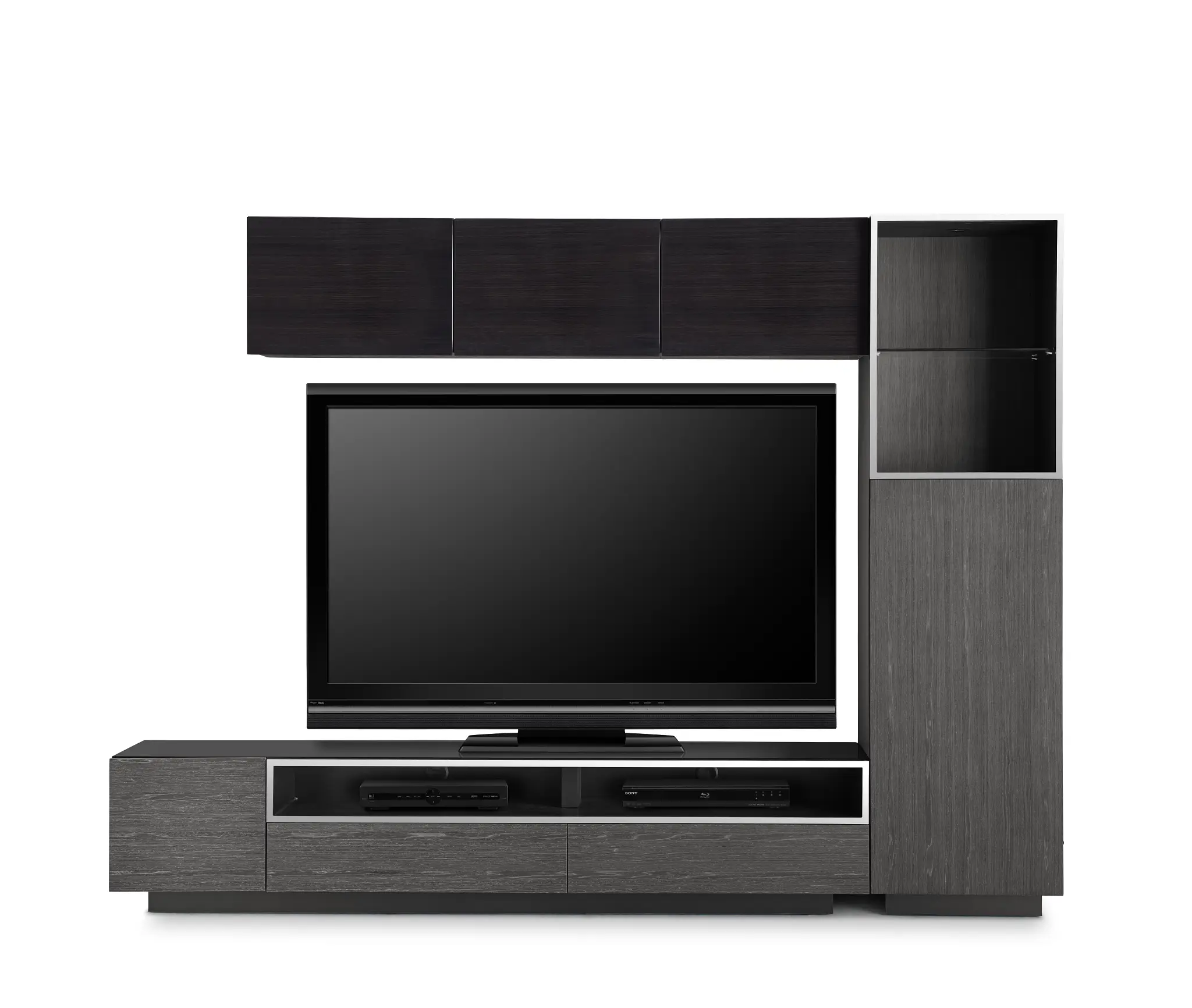 Vancouver 108" Dark Gray Dark Tone 5-piece Right Modular Wall Vancouver 108" Dark Gray Dark Tone 5-piece Right Modular Wall