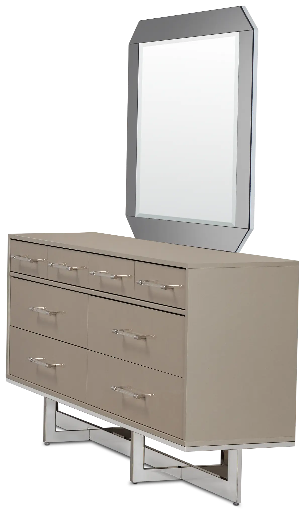 Cortina Champagne Dresser & Mirror Cortina Champagne Dresser & Mirror