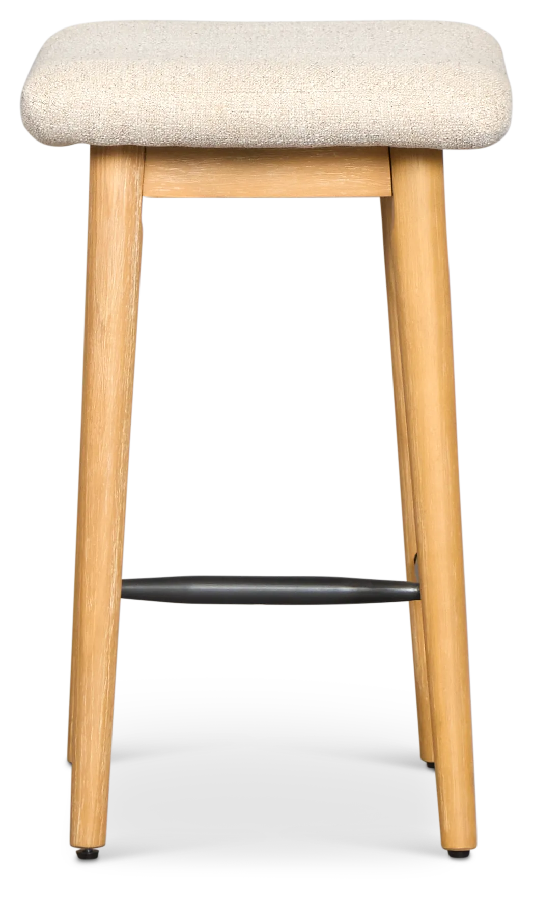 Arlo Light Beige 24" Upholstered Barstool