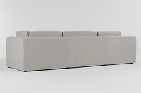 Destin Lucy Light Beige Fabric 3-piece Modular Sofa