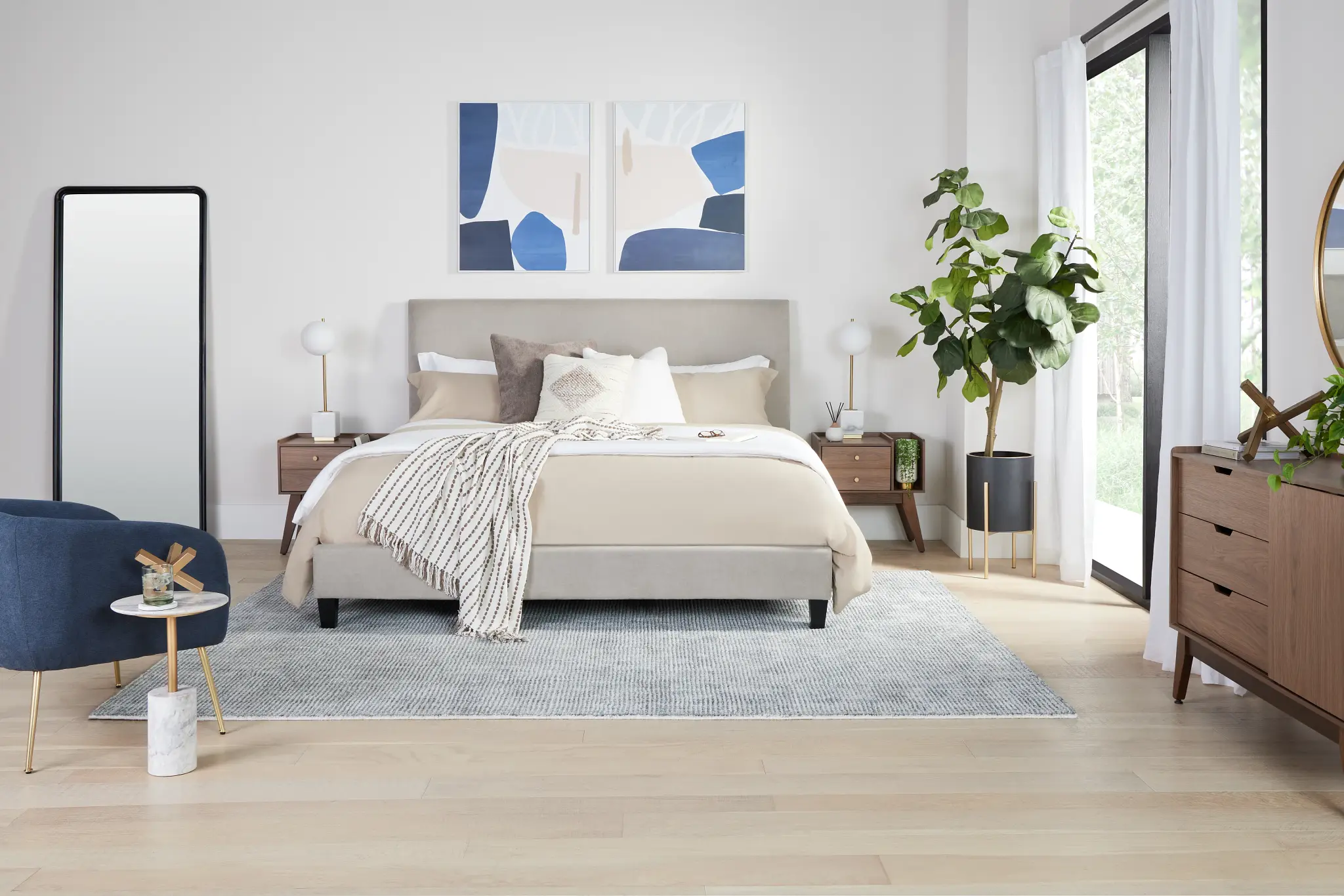 Blaine Dark Blue Framed Wall Art Blaine Dark Blue Framed Wall Art