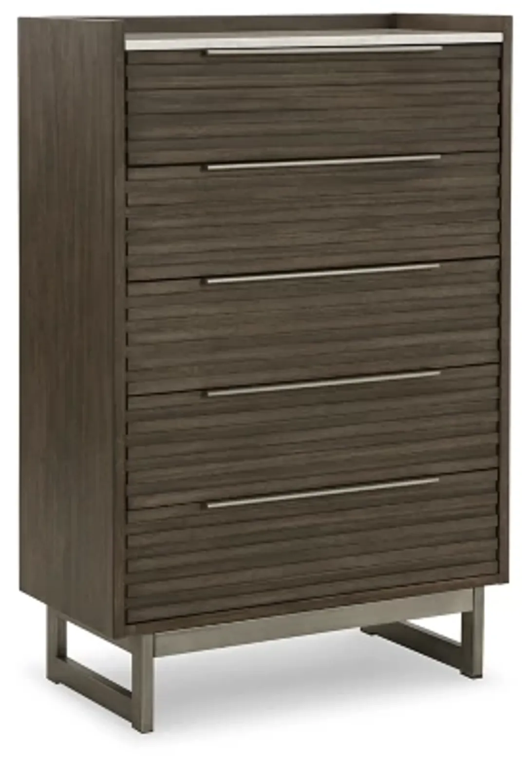 Arkenton Two-tone Marble 5-drawer Chest