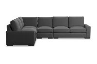 Edgewater Delray Dark Gray Medium Two-arm Sectional
