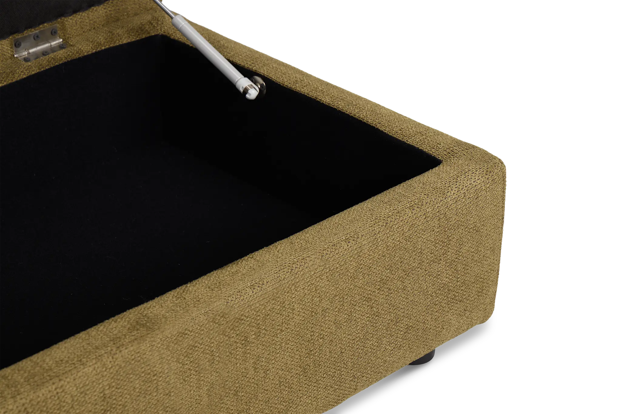 Carmen Green Fabric Storage Ottoman Carmen Green Fabric Storage Ottoman