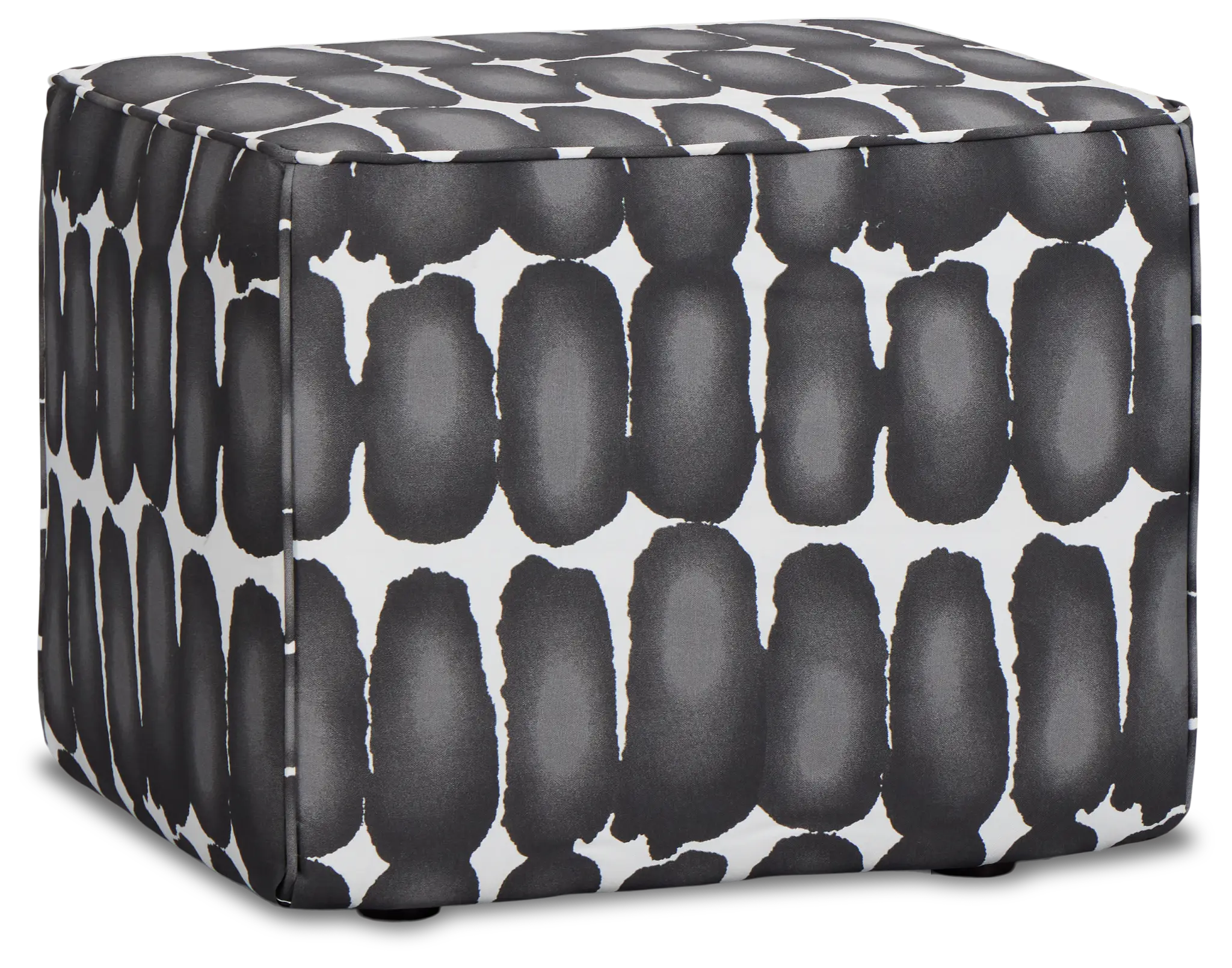 Deja Light Blue Fabric Accent Pouf Deja Light Blue Fabric Accent Pouf