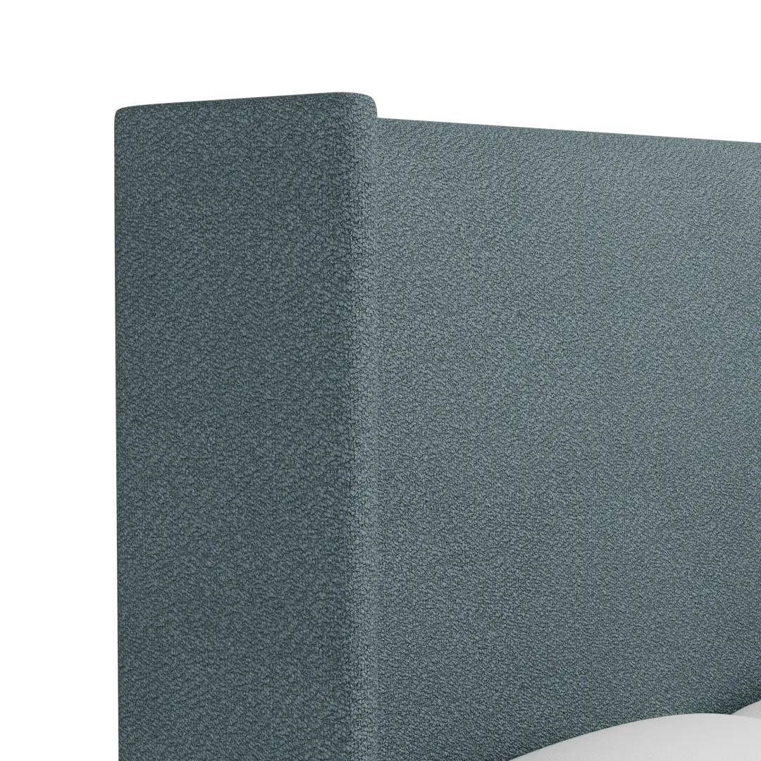 Captiva Sutton Blue 60" Upholstered Shelter Bed Captiva Sutton Blue 60" Upholstered Shelter Bed