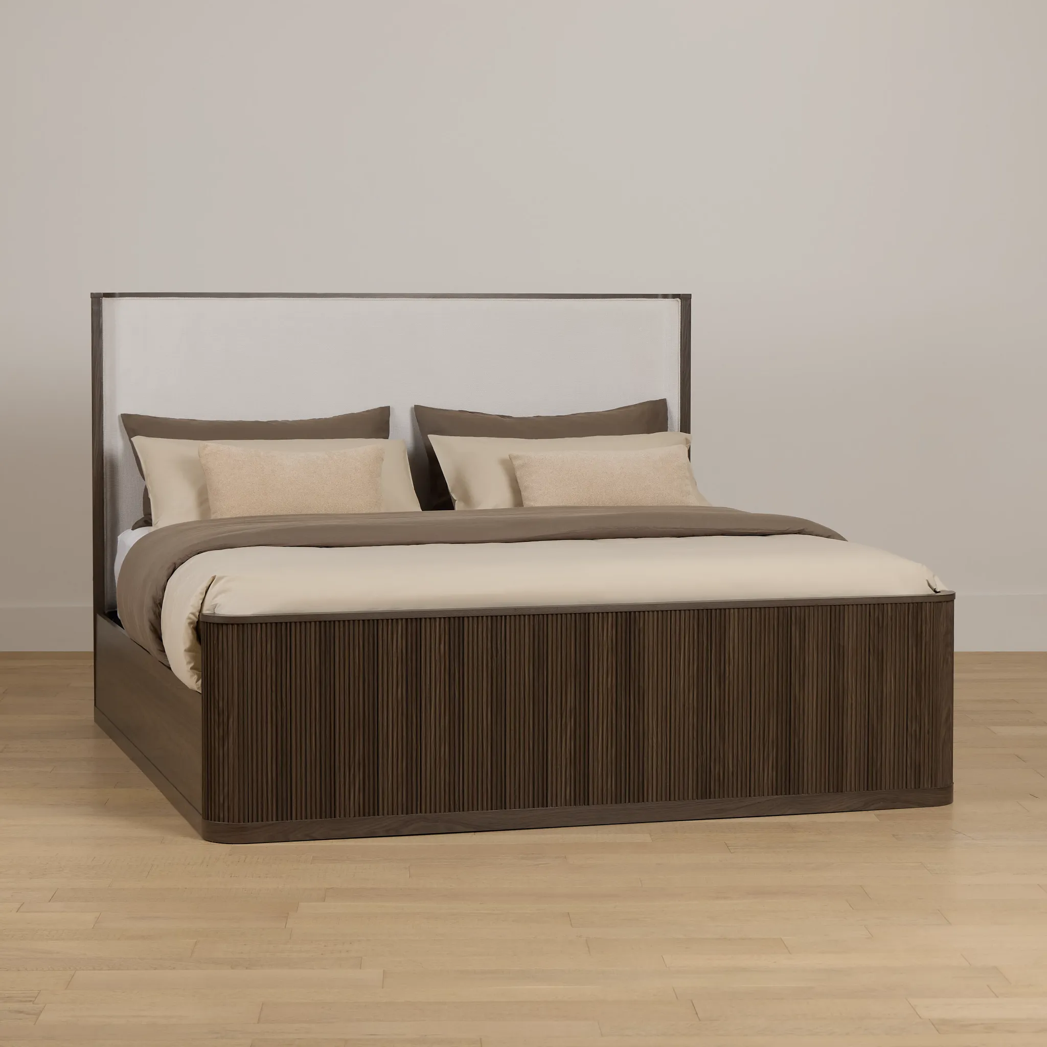 Camden Dark Tone Uph Panel Bed