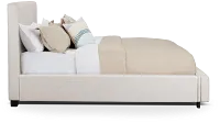Monica Beige Uph Platform Storage Bed