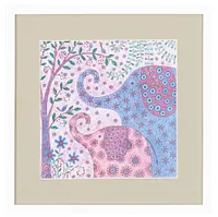 Tusker Multicolored Framed Wall Art