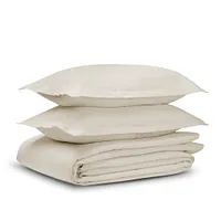 Rest & Renew Linen Blend Ivory Duvet Set