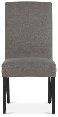 Harbor Dark Gray Short Slipcover Chair With Dark-tone Leg