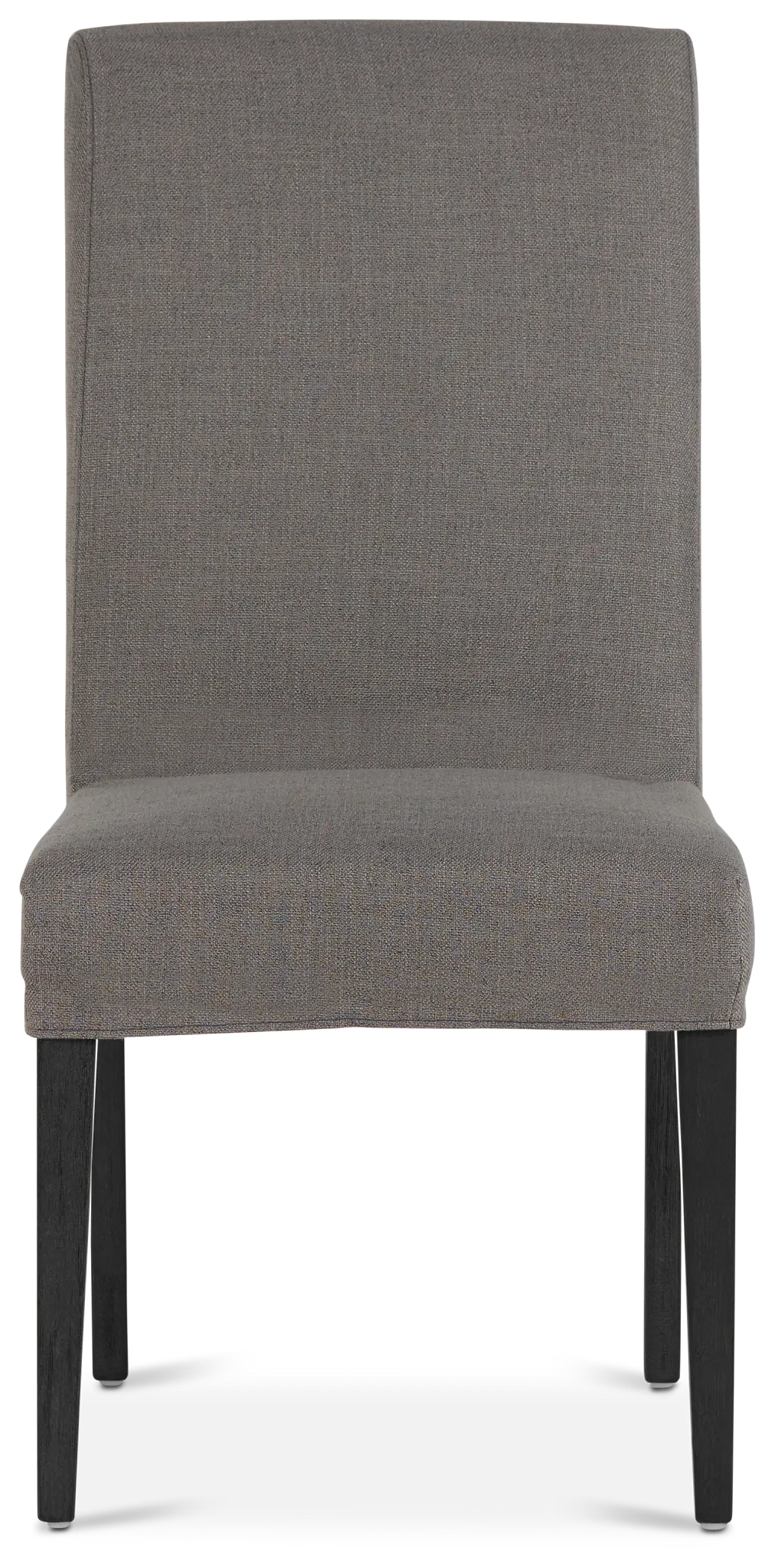 Harbor Dark Gray Short Slipcover Chair With Dark-tone Leg