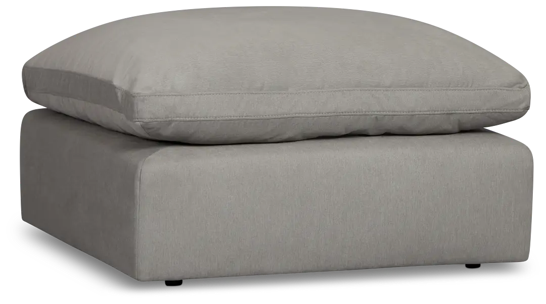 Grant Light Gray Fabric Ottoman Grant Light Gray Fabric Ottoman