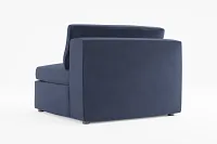 Destin Joya Dark Blue Velvet Armless Chair