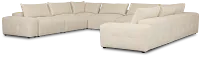 Remi Light Beige Fabric 10-piece Modular Sectional