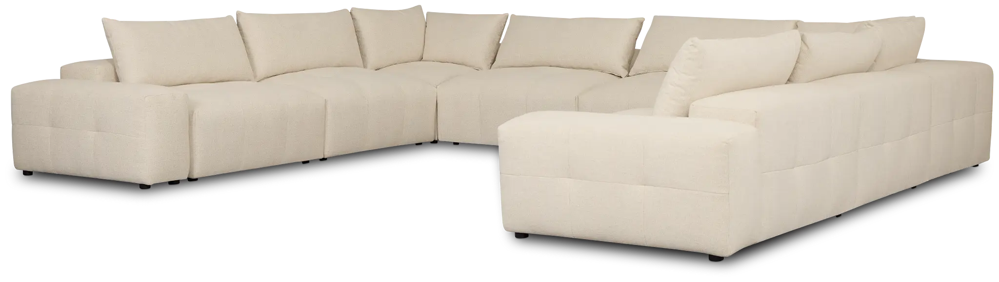 Remi Light Beige Fabric 10-piece Modular Sectional Remi Light Beige Fabric 10-piece Modular Sectional