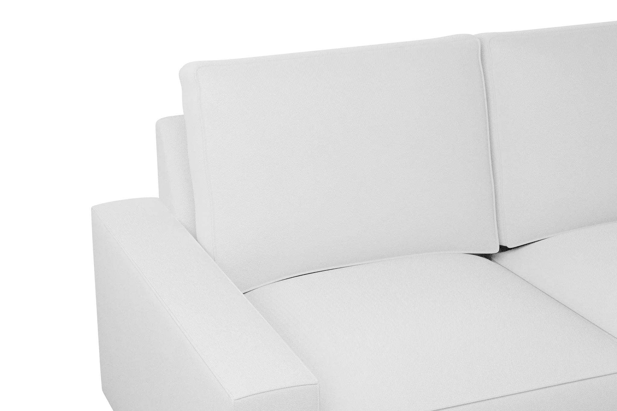 Edgewater Peyton White Medium Right Chaise Sectional