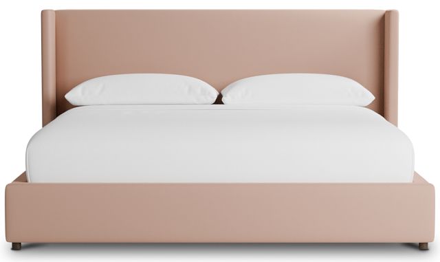 Captiva Joya Light Pink 48" Upholstered Shelter Bed
