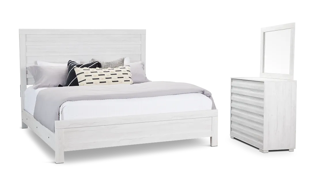 Everett White Panel Bedroom