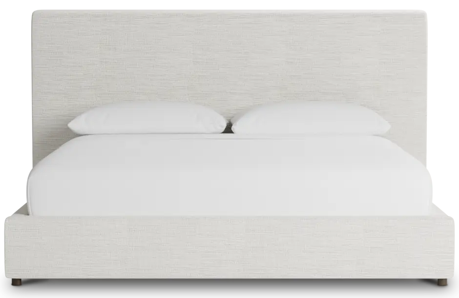 Grayton Maguire Ivory 54" Upholstered Platform Bed Grayton Maguire Ivory 54" Upholstered Platform Bed