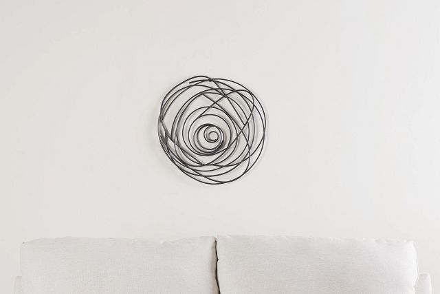 Coil Silver Small Wall Art