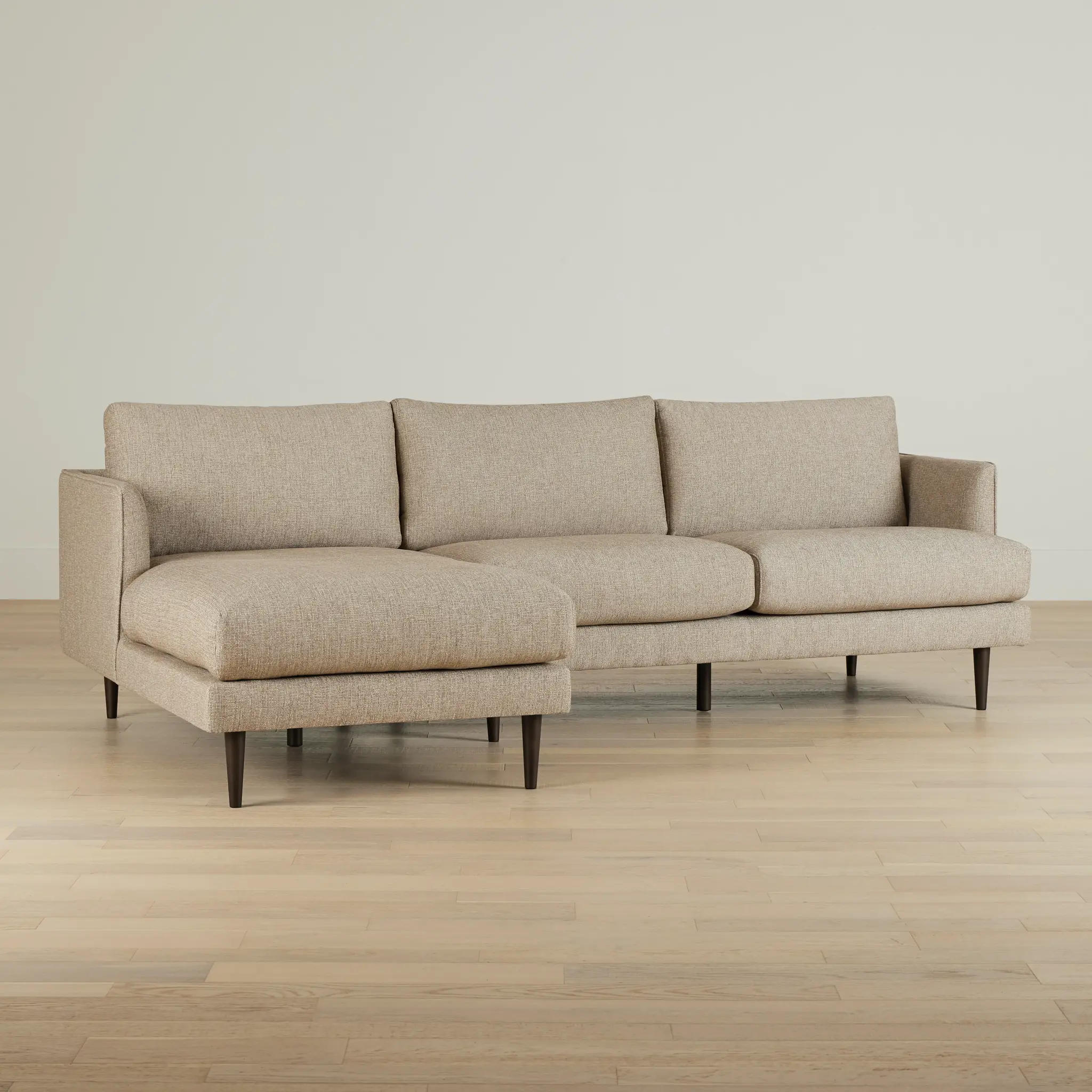 Easton Brown Fabric Left Chaise Sectional Easton Brown Fabric Left Chaise Sectional