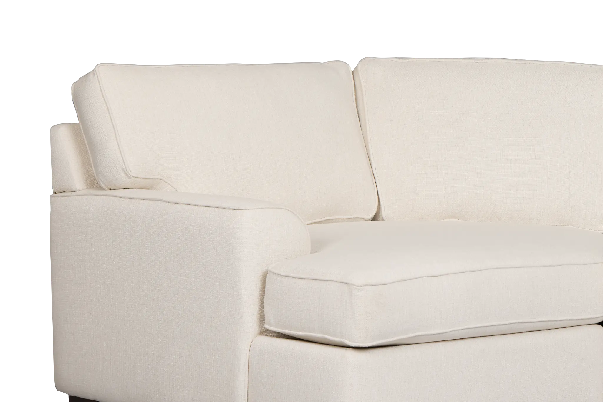 Sinclair Light Beige Fabric Large Left Cuddler Sectional Sinclair Light Beige Fabric Large Left Cuddler Sectional