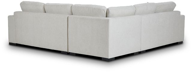 Blakely White Fabric Medium 2-arm Right Fscing Sleeper Sectional