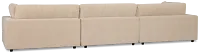 Lounge Light Beige Fabric 3 Piece Modular Sofa