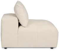 Remi Light Beige Fabric Armless Chair