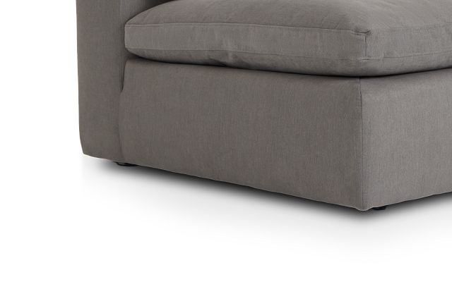 Nixon Light Gray Fabric Corner Chair