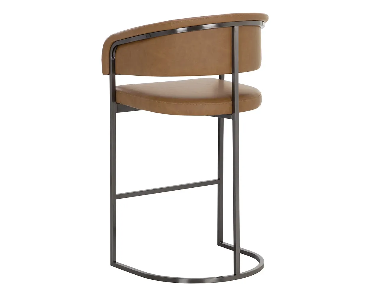 Kalla Brown 24" Upholstered Barstool