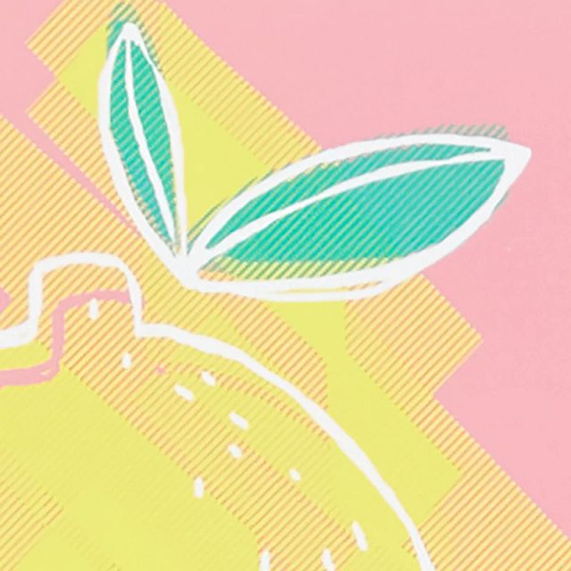 Lemony Multicolored Framed Wall Art