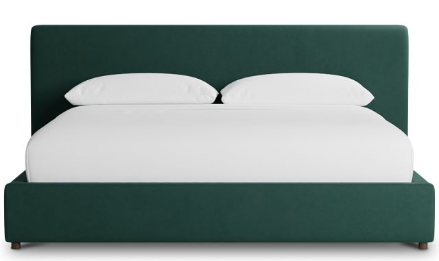 Grayton Joya Green 44" Upholstered Platform Bed