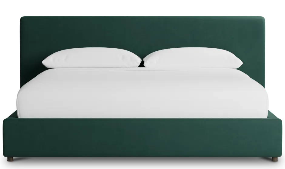 Grayton Joya Green 44" Upholstered Platform Bed