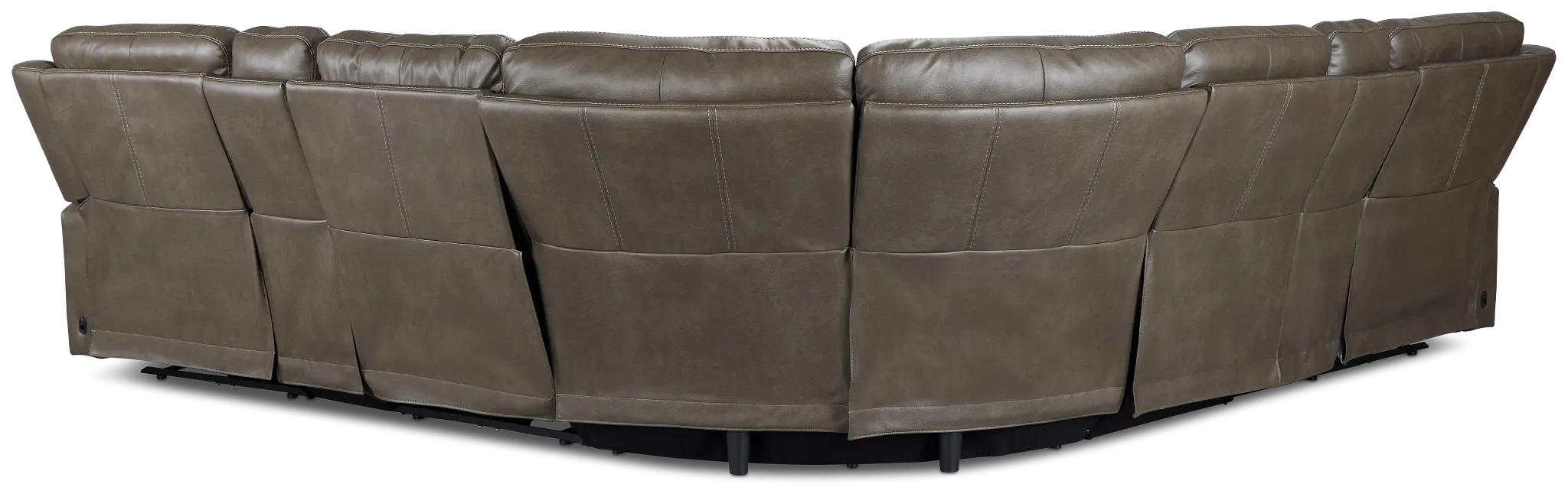 Jayden Gray Micro Large Triple Power Reclining Two-arm Sectional