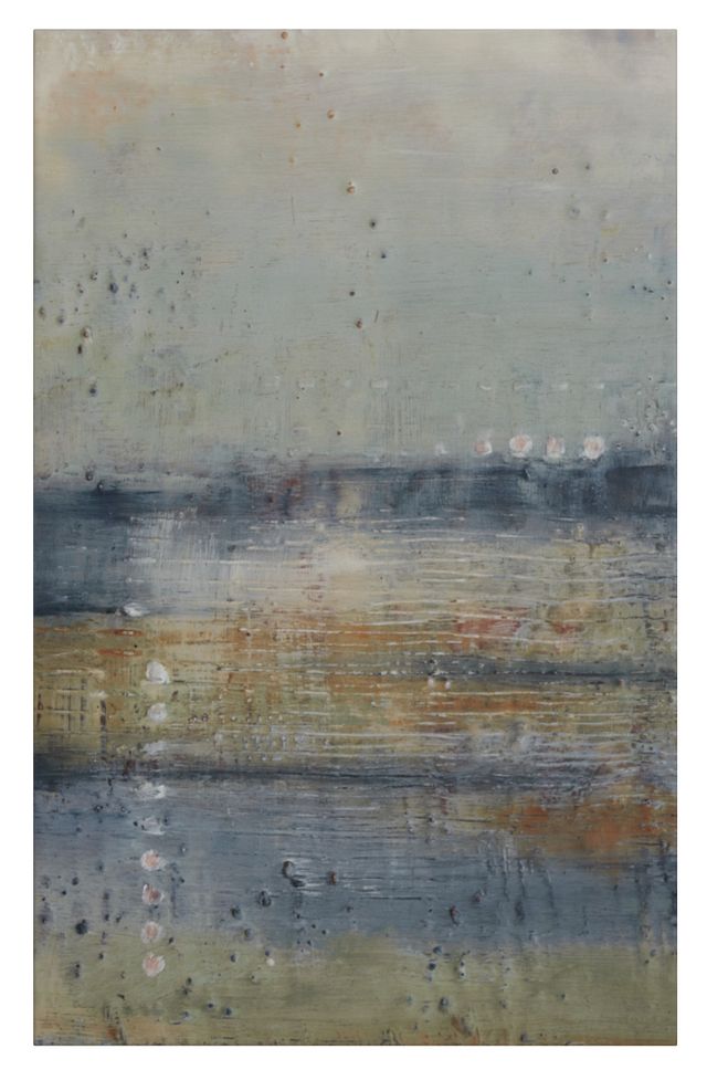 Glimmer Light Blue Canvas Wall Art